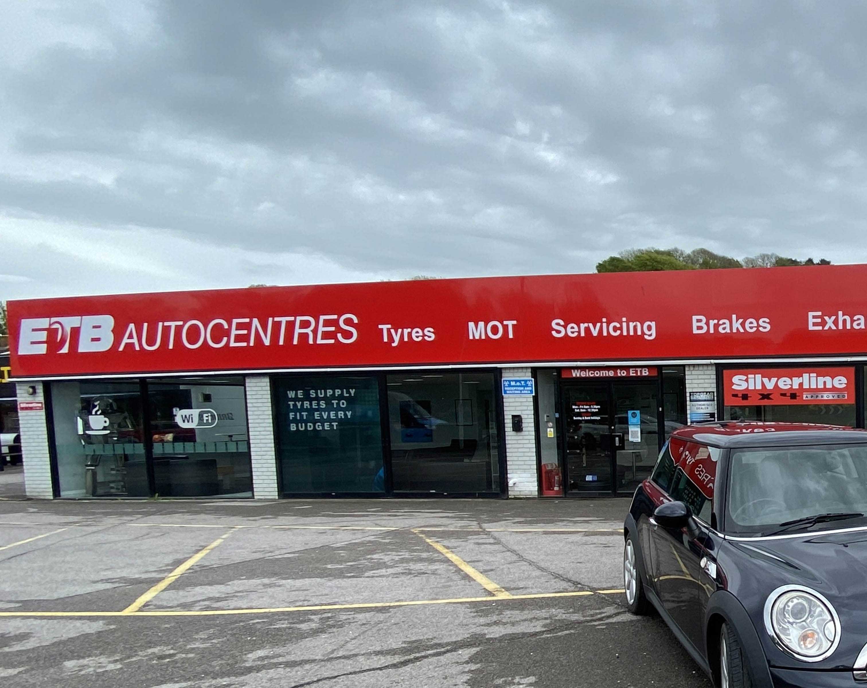 outside view of ETB Tyres in Bridport