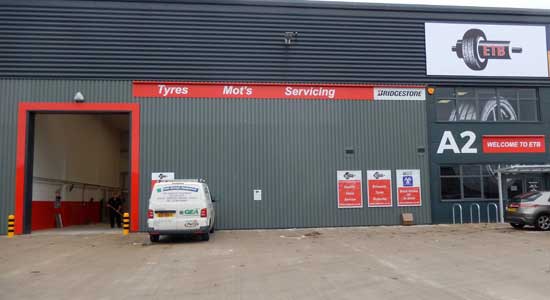 ETB Cheltenham Depot for Exhausts, Tyres and Batteries