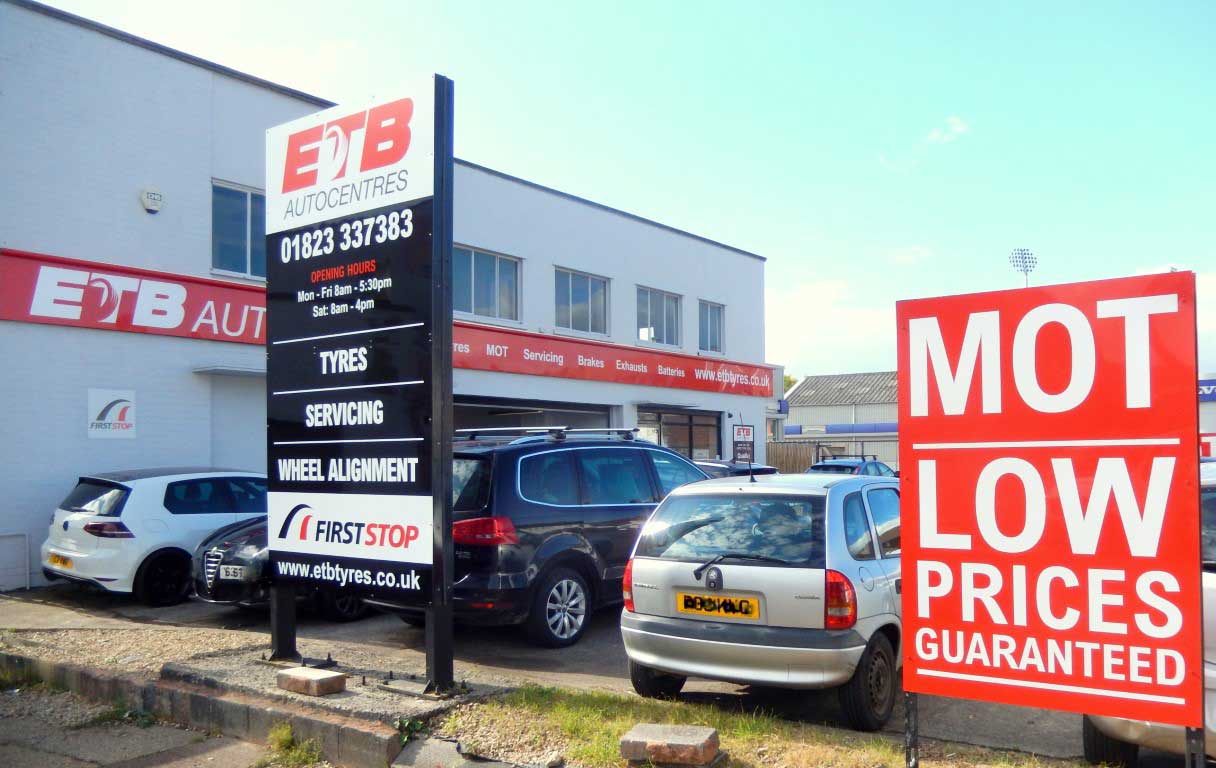 Ouside building of MOT Test centre