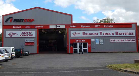 outside of Car garage in Stratford Upon Avon